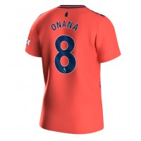 Camiseta Everton Amadou Onana #8 Segunda Equipación Replica 2023-24 mangas cortas